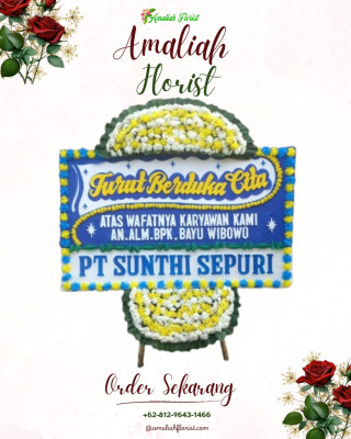 Papan Bunga Duka di Way Halim