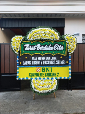 Papan Bunga Duka di Way Halim