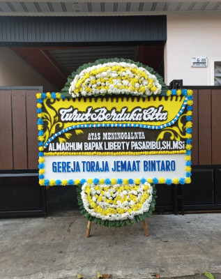 Papan Bunga Duka di Way Halim