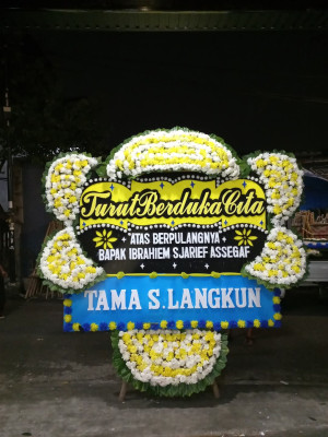 Papan Bunga Duka di Way Halim